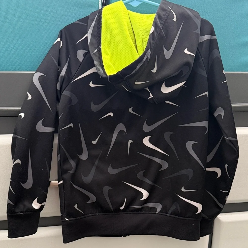 Nike Kids Black and Gray Swoosh Jacket - Picture 7 of 9